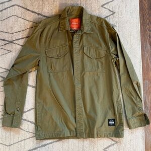 Men's Olive Green Shirt Jacket